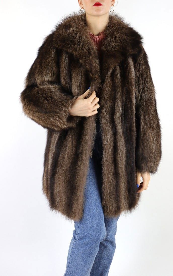 RACCOON FUR JACKET EU: M; US: 12 (1 of 1)