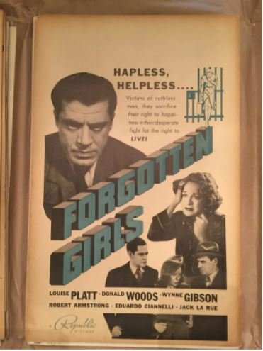 Forgotten Girls - Bad Girl Crime (1940) US Window Card Movie Poster (1 of 1)