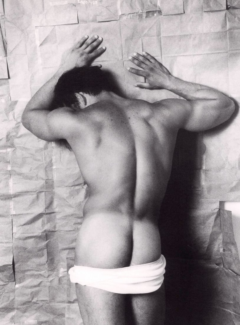 GENE BAGNATO - Male Figure, New York: Artist: GENE BAGNATO Print Title: Male Figure, New York Medium: photo-lithograph Printed 1990s in Germany Image size (inches) approx. 9.5 x 7.25” Additional Information: COA included. Reserve: $