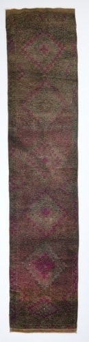 2' x 12' Vintage Herki Runner Rug - 17873: Title: 2' x 12' Vintage Herki Runner Rug - 17873 Description: Vintage Herki Runner Rug Handmade, handwoven with traditional technique. Low pile, soft rug. Rug Condition: Fully cleaned and ready to use