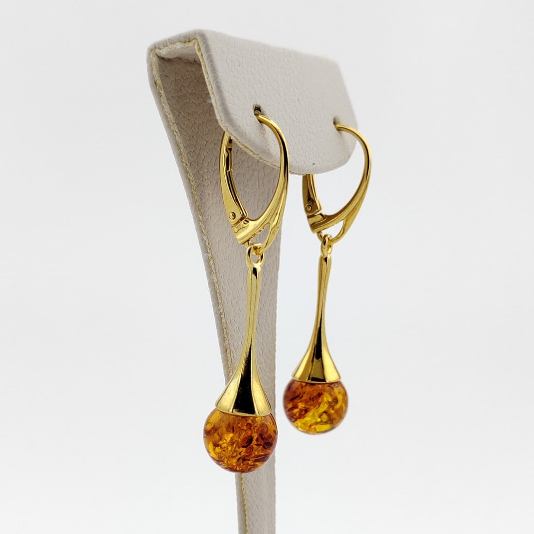 925 Silver Earrings with Baltic Amber (1 of 7)