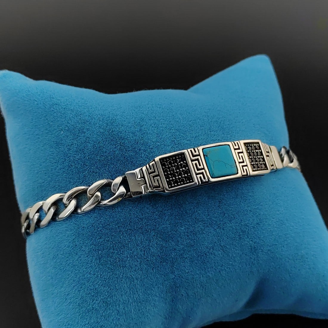 925 Sterling Silver Men's Bracelet (1 of 7)