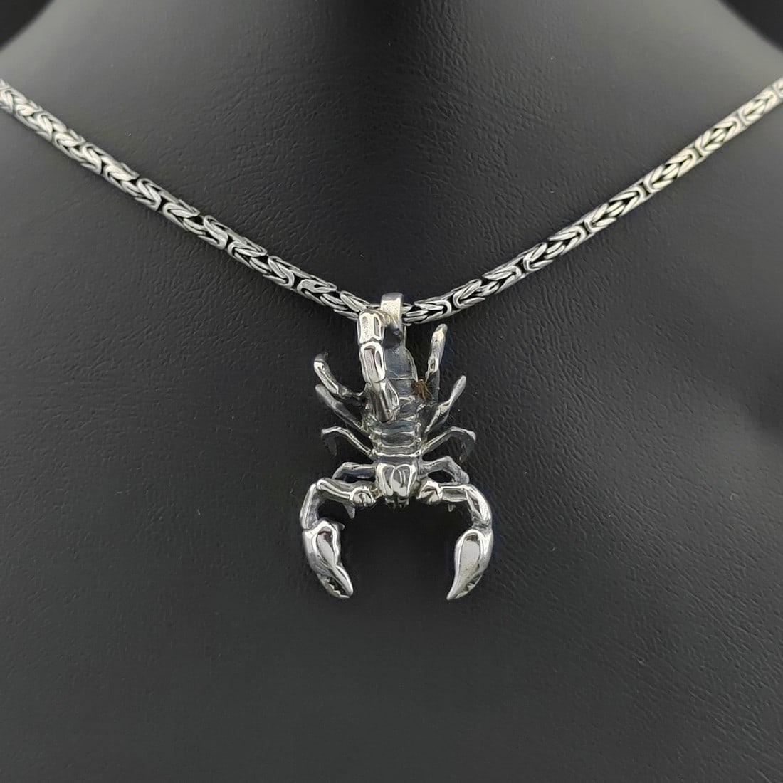 925 Silver Chain with Scorpion Pendant (1 of 9)