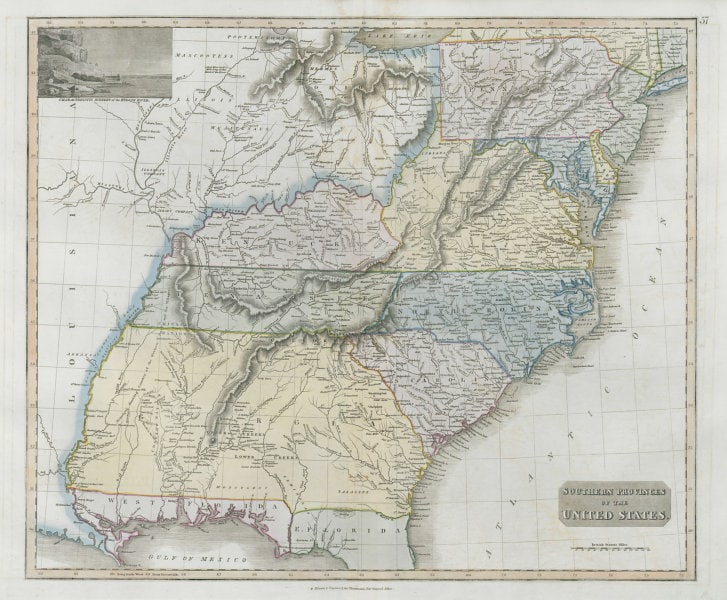 Southern provinces of the United States. THOMSON. West & East Florida 1830 map (1 of 2)