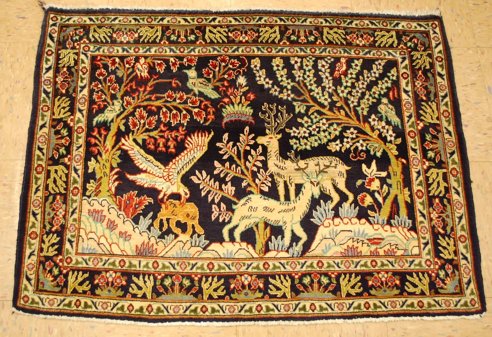 PERSAN KESHAN RUG 2'5" x 3'3" (1 of 11)