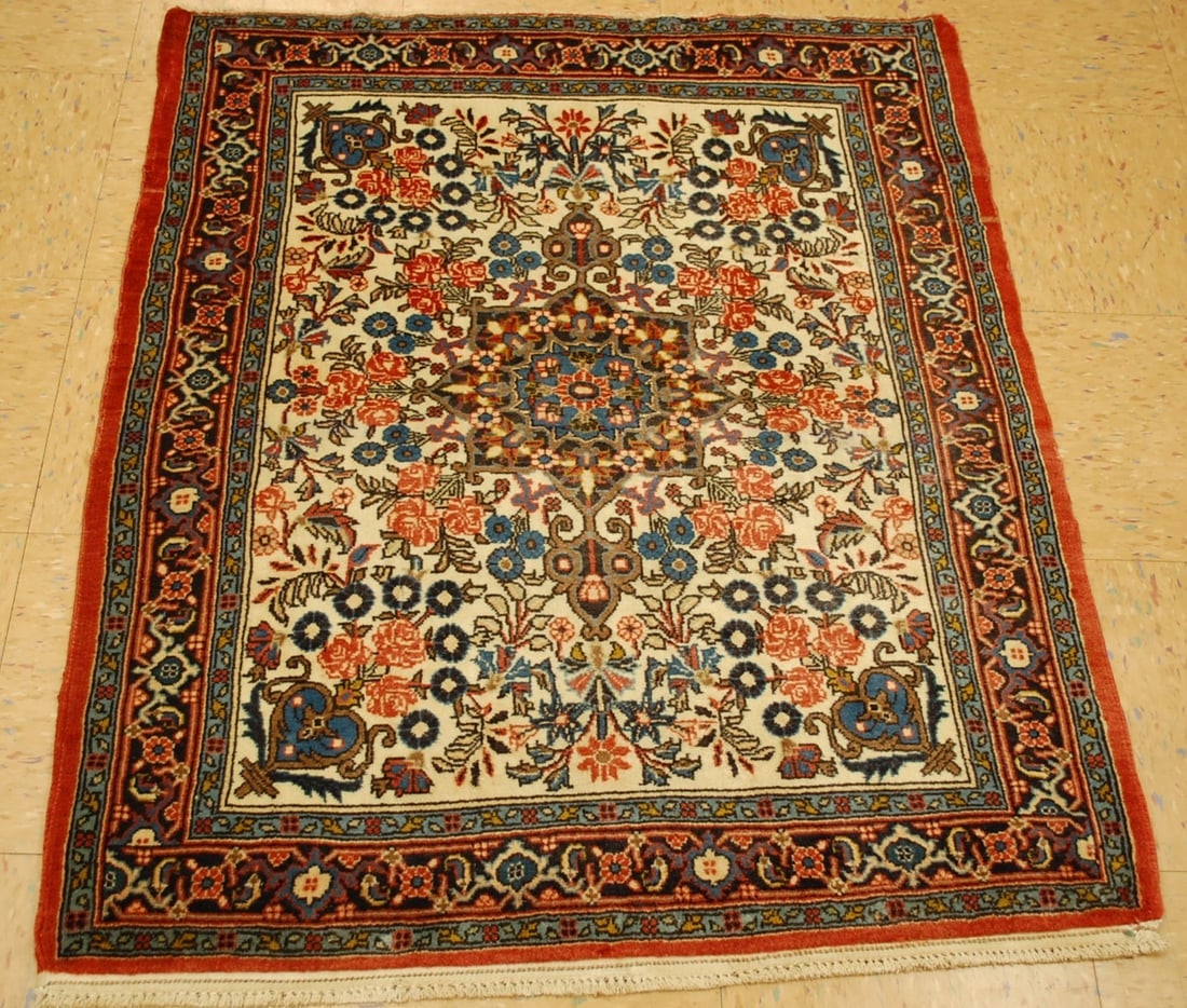 PERSIAN BEJAR RUG...3' X 3'8" (1 of 11)