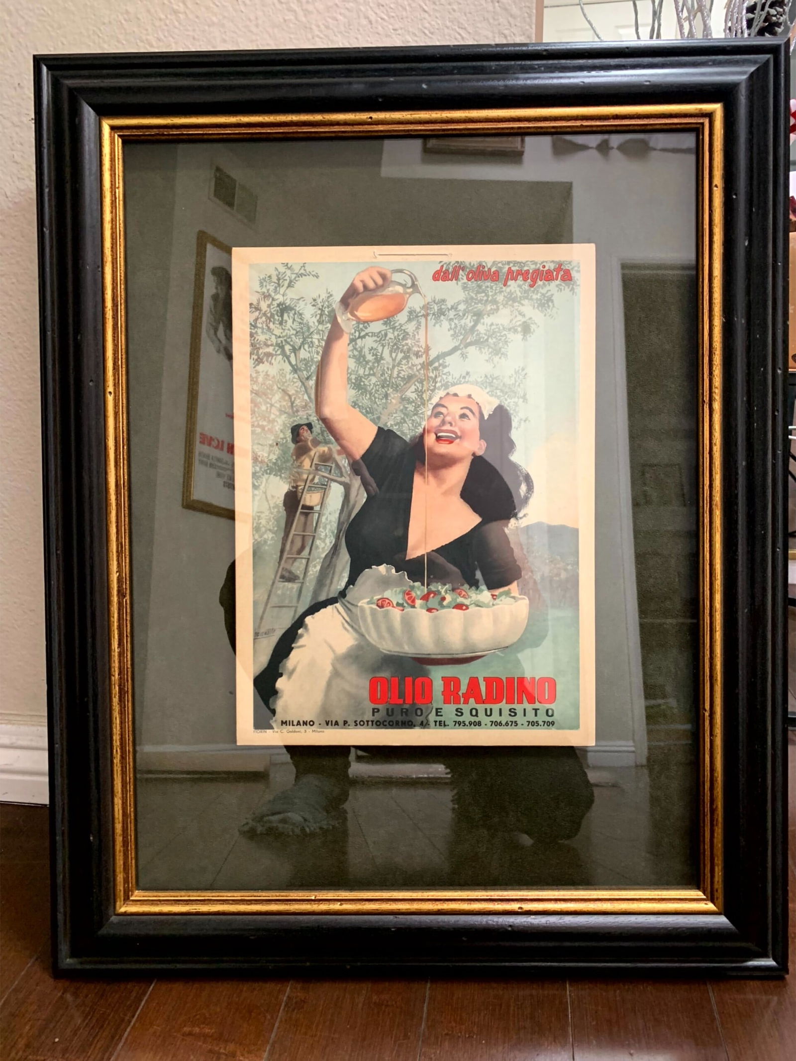 Olio Radino - Art Gino Boccasile (1948) Italian Advertising Poster - Framed: Olio Radino - Art Gino Boccasile (1948) Italian Advertising Poster - Framed, Reserve: $131.75 Shipping: Domestic: Flat-rate of $70.00 to anywhere within the contiguous U.S. International: Foreign ship