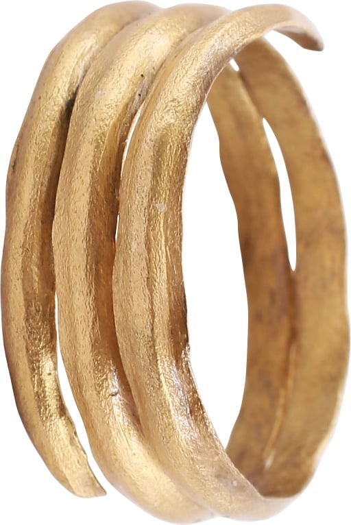 ANCIENT VIKING COIL RING C.850-1050 AD, SIZE 11 (1 of 5)