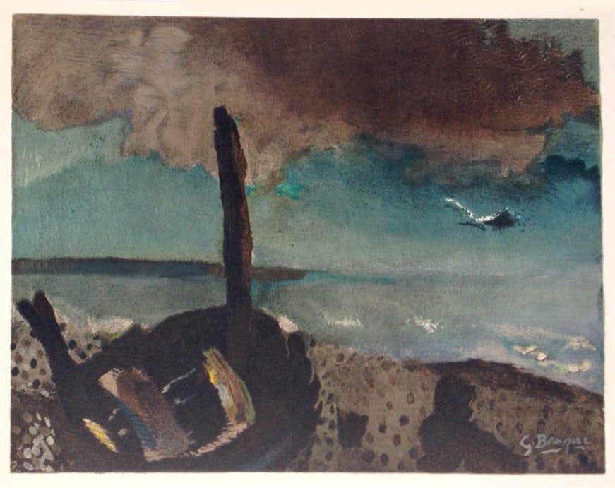 Braque Lithograph Marine a la Mouettes, Varengeville 1968 (1 of 1)