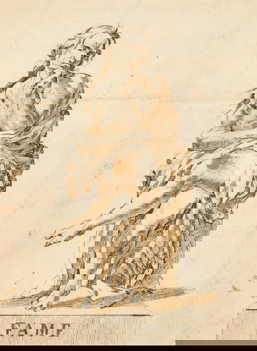 Old Master Sepia Ink Wash Drawings Fine 1700's Italian Old Master