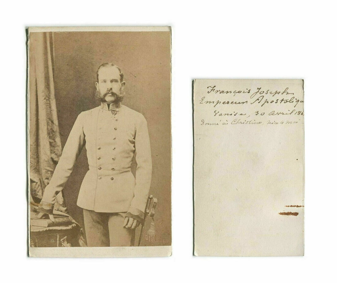 CDV Photograph François-Joseph I Emperor Austria Apostolic King of Hungary 1862 (1 of 1)