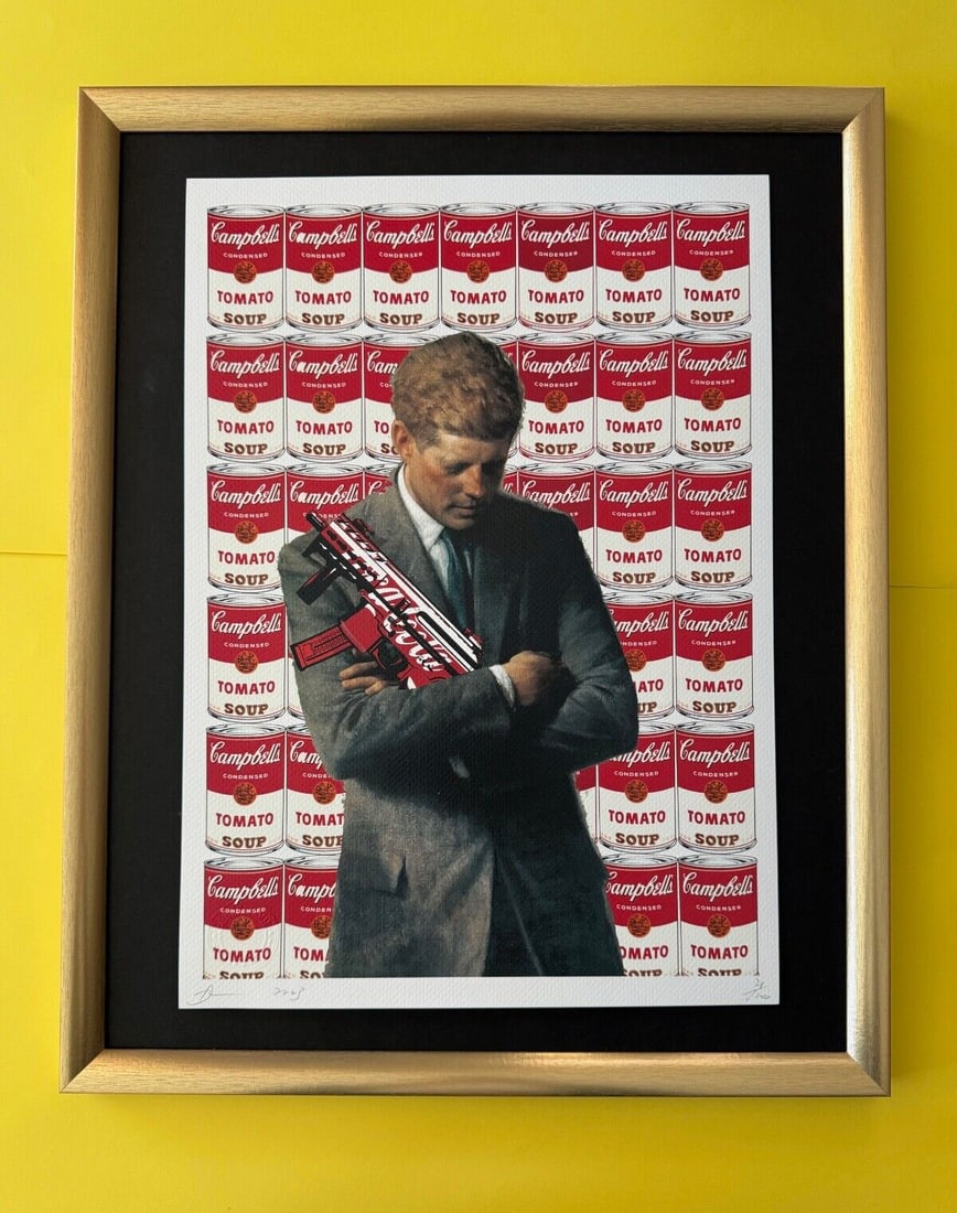 DEATH NYC Hand Signed LARGE Print COA Framed 16x20in President John F. Kennedy (1 of 6)