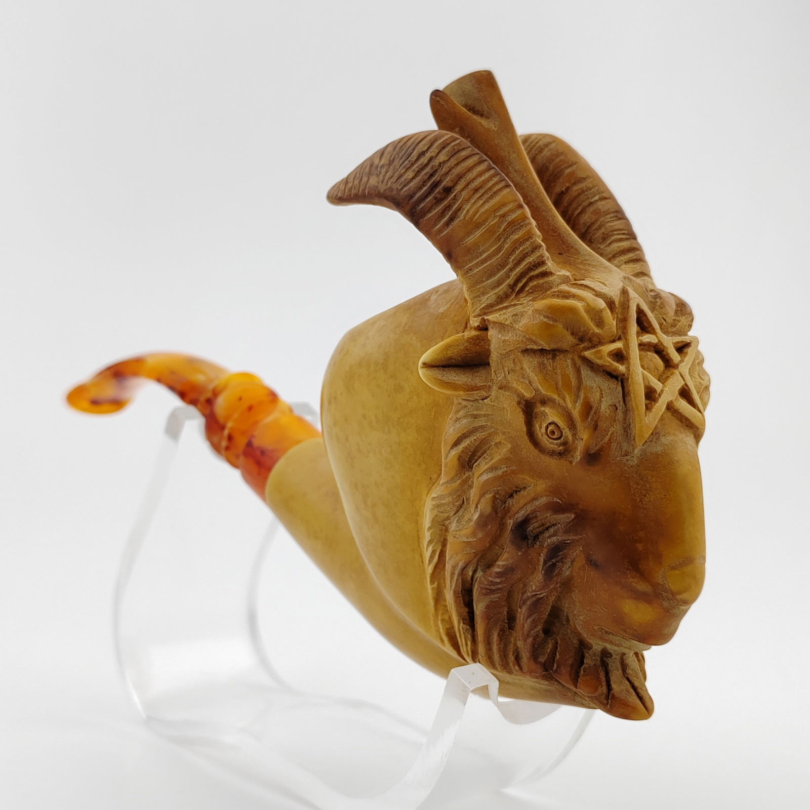 Devil Baphomet Meerschaum Pipe (1 of 9)