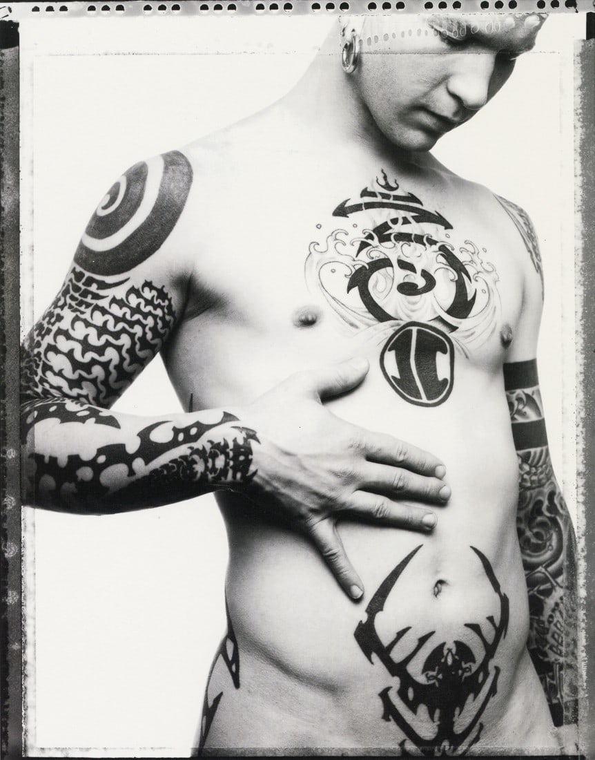 MICHELE CLEMENT - Male Figure: Artist: Michele Clement Title: Male Figure Medium: Photo Litho, 2006, Hong Kong Dimensions: 8.5x10.85" Description: Heat Wax Mounted on 11x14" Conservation Board Reserve: $45.00 Shipping: Domestic: Fl