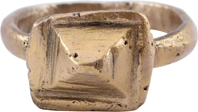 FINE ROMAN PROSTITUTE'S RING, C.100-300 AD, SIZE 3 (1 of 5)