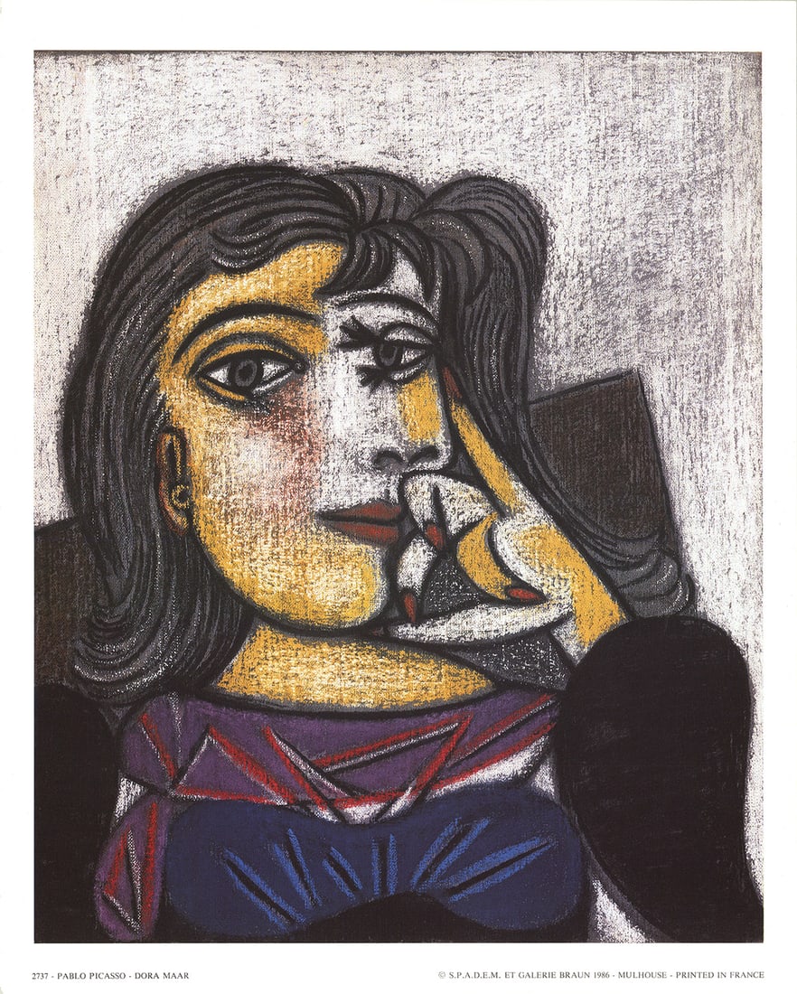 Pablo Picasso - Dora Maar - 1986 Offset Lithograph 12" x 9.5" (1 of 1)