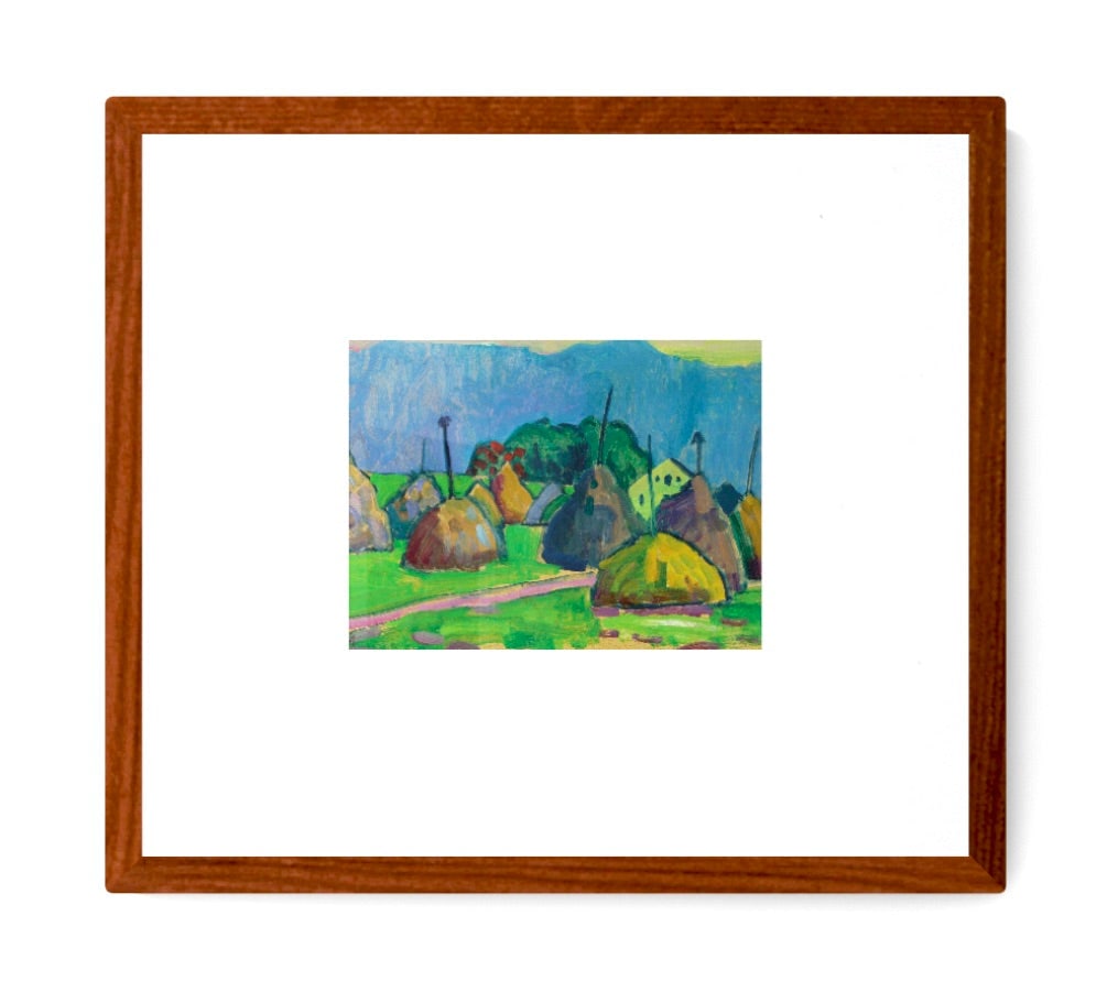 Gabriele Munter - Heuhocken in Murnau 1909 - 2019 Offset Lithograph 5.5" x 8" (1 of 1)