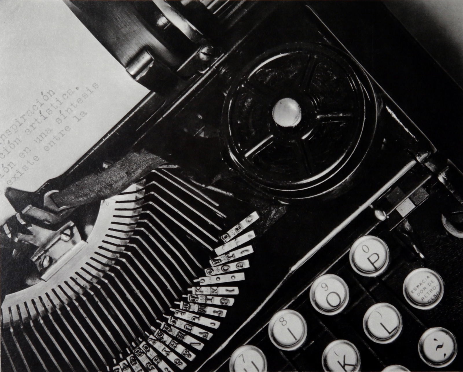 Tina Modotti: The type writer Julio Antonio Mella 1929: Artist: Tina Modotti Title: The type writer Julio Antonio Mella 1929 Date Printed: Printed in 1979 Heavy weight paper Medium: Vintage Photogravure Limited Edition Printer Location: Printed in Italy in