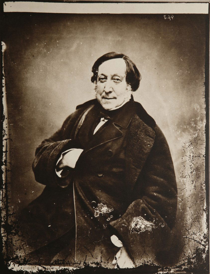 Nadar: Gioachino Rossini 1859: Artist: Nadar Title: Gioachino Rossini 1859 Date Printed: Printed in 1979 Heavy weight paper Medium: Vintage Photogravure Limited Edition Printer Location: Printed in Italy in 1979 Size/Dimensions: Mo