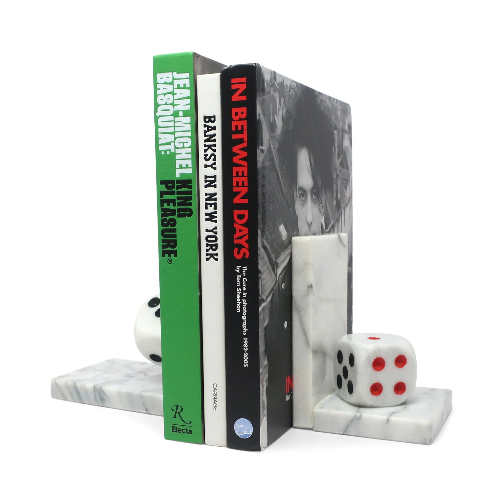 Vintage Marble Dice Bookends (1 of 6)