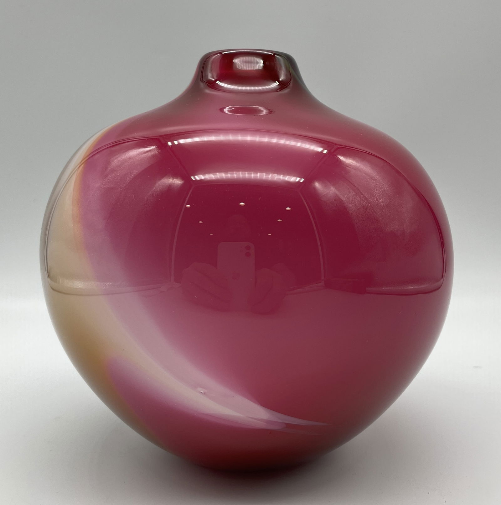 Stunning Michael Mortara Mirage Art Glass Vase Signed, Dated (1 of 8)