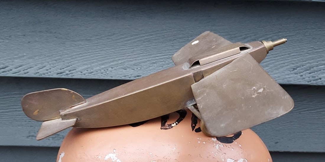 Brass Airplane WWI Trench Art (1 of 5)