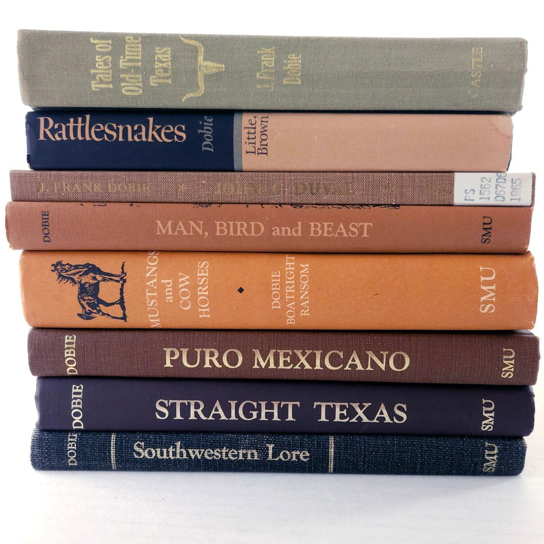 J Frank Dobie SMU Press Hard Cover Book Bundle (set of 8) (1 of 19)