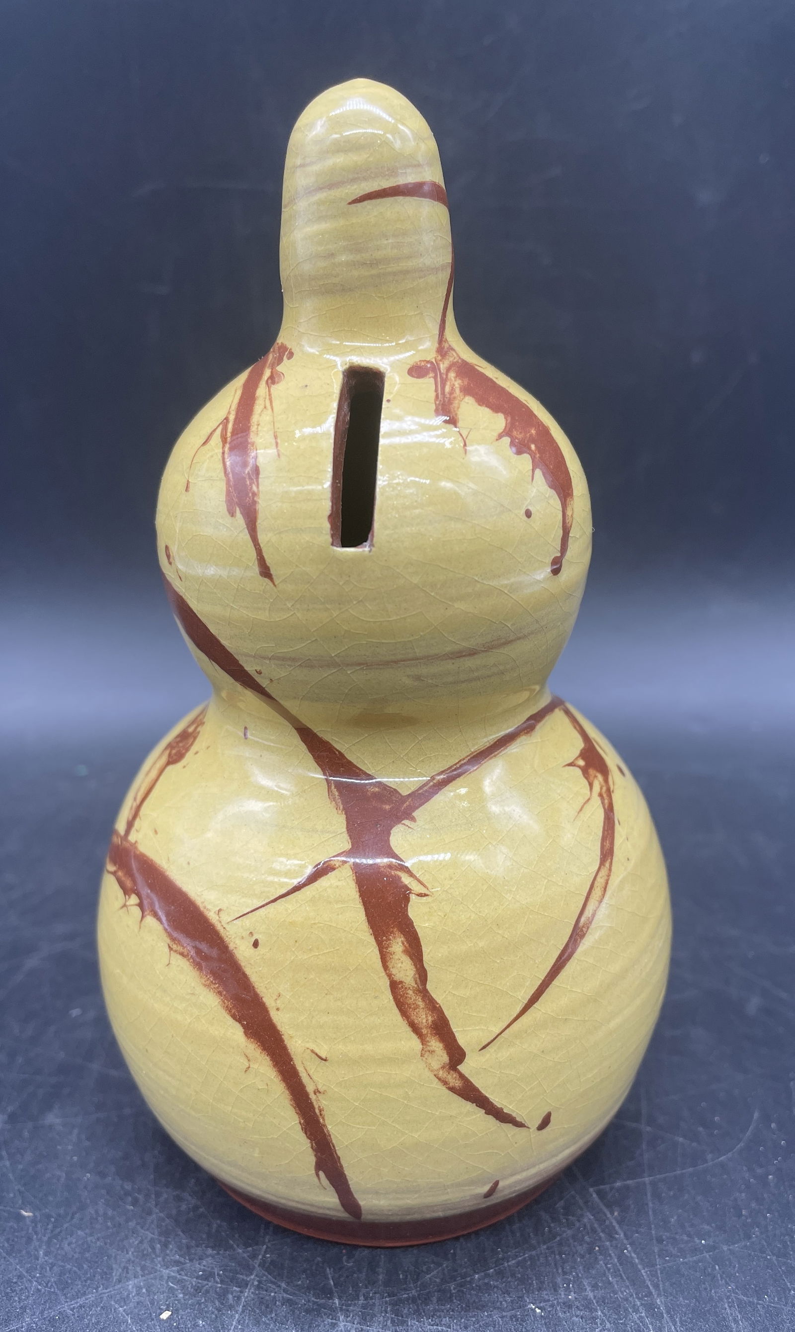 REDWARE POTTERY BEEHIVE BANK Signed JEFF WHITE 1999 (1 of 5)