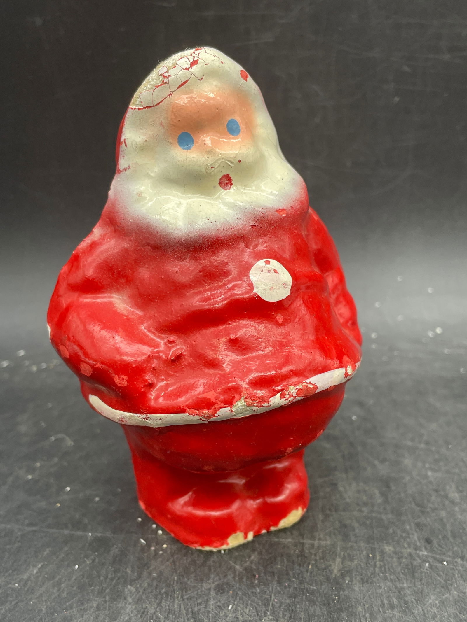 Mid Century Christmas Santa Claus Paper Mache Candy Container (1 of 8)