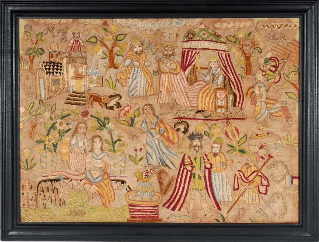 The story of David and Bathsheba dated 1715 (1 of 4)