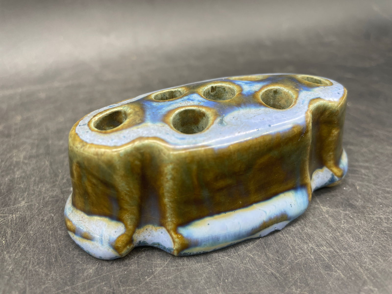 Lovely Art Pottery Flower Frog (1 of 7)