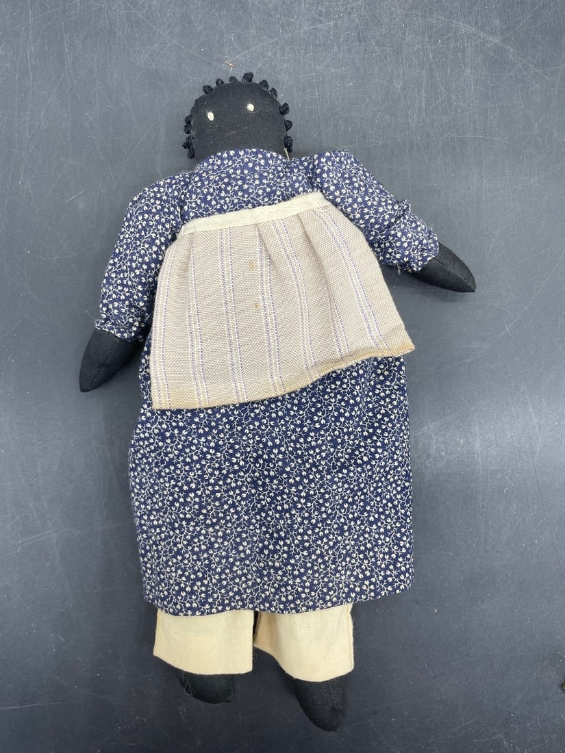 VINTAGE RAG DOLL FOLK ART BLACK AMERICANA "Etta a woman of thrifty habits" (1 of 8)