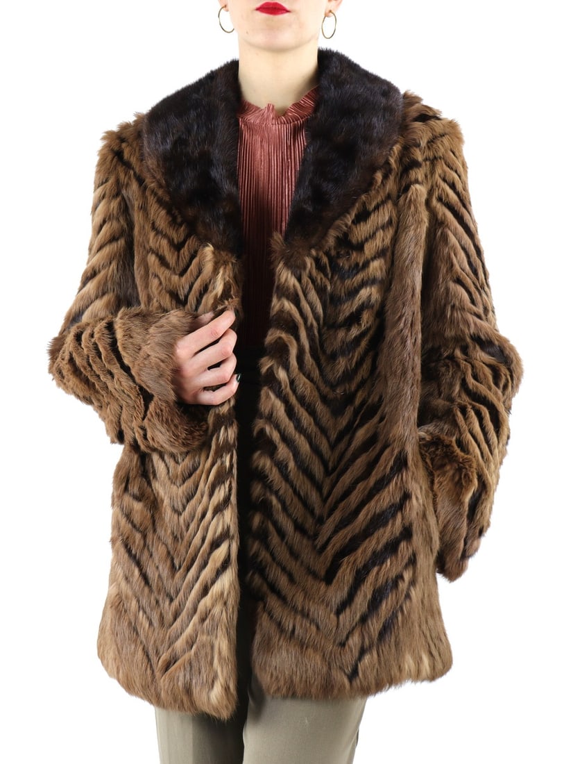 LAPIN & MINK FUR JACKET EU: XL; US: 18 (1 of 9)