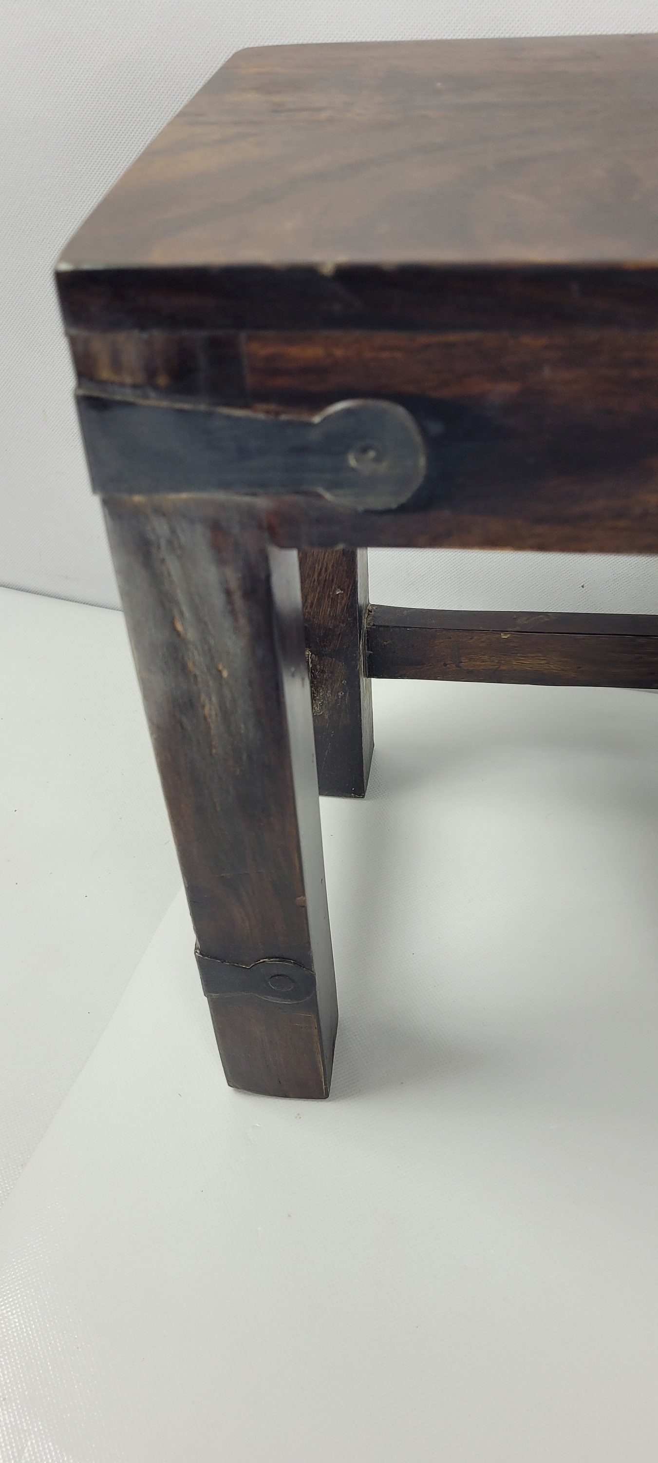 Buy Rustic Wood Stool Riser Farmhouse Decor Display Doll Size Rustic ...