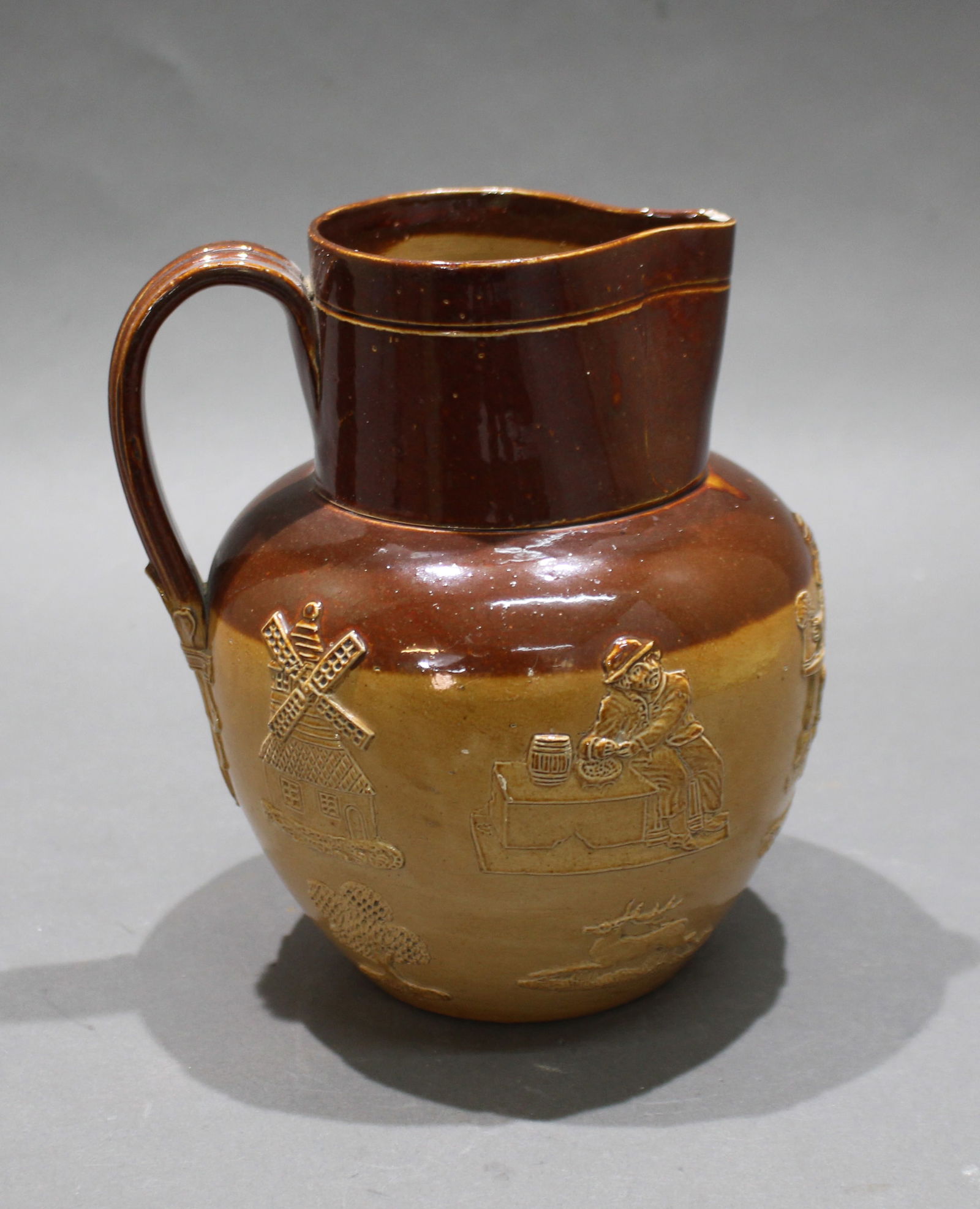 Late 19th c. Royal Doulton Lambeth Glazed Earthenware Jug (1 of 5)