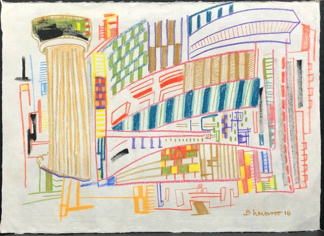 Bernardo Navarro Tomas Cuban mixed media 2017, 12.3 x 17 in. (1 of 1)