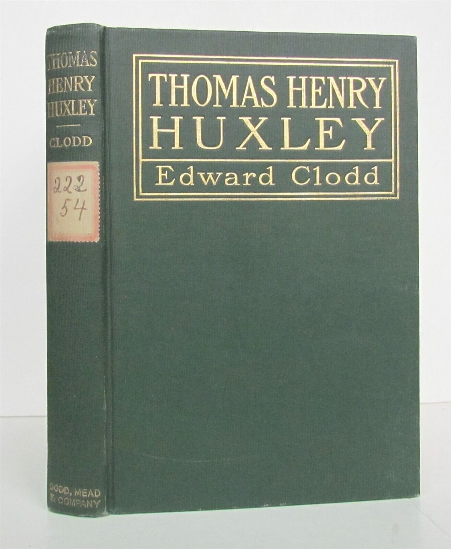 1902 THOMAS HENRY HUXLEY by EDWARD CLODD antique (1 of 2)