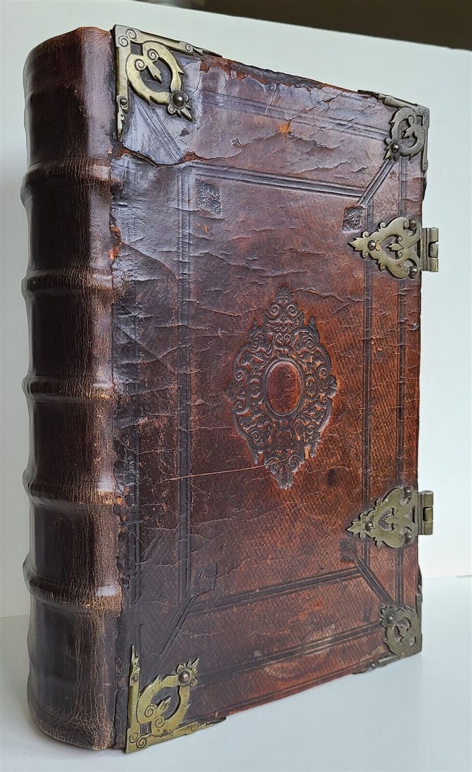 1687 BIBLE in DUTCH ILLUSTRATED w/MAPS antique MASSIVE FOLIO BIBLIA 17th CENTURY (1 of 15)