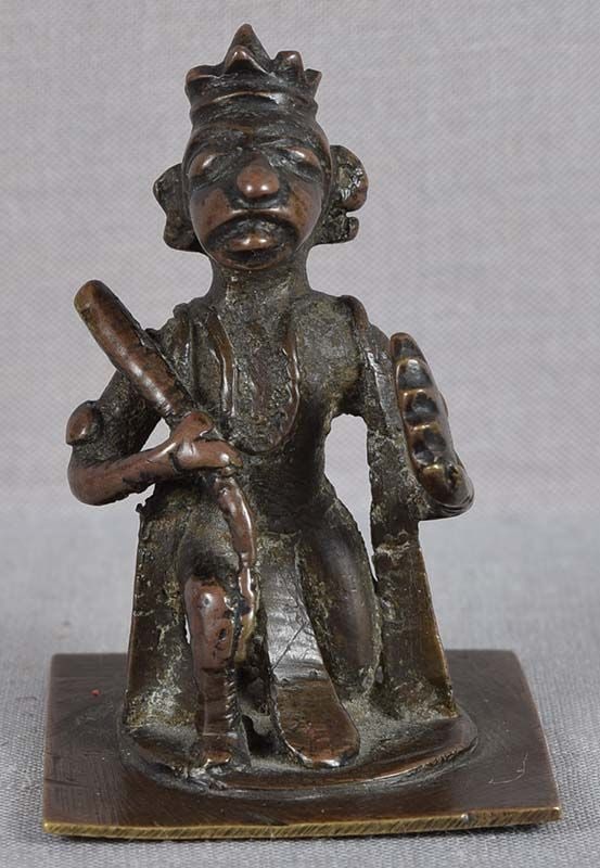 19c Indian bronze HANUMAN (1 of 4)