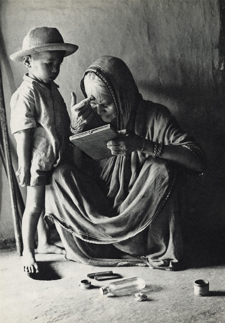 EDOUARD BOUBAT - The Every Day Life of a Hindu Family: Artist: Edouard Boubat Title: The Every Day Life of a Hindu Family, India, 1962 Medium: Sheet Fed Gravure, 1973, Switzerland Dimensions: 7.35x10.55" Description: Heat Wax Mounted on 11x14" Conservatio