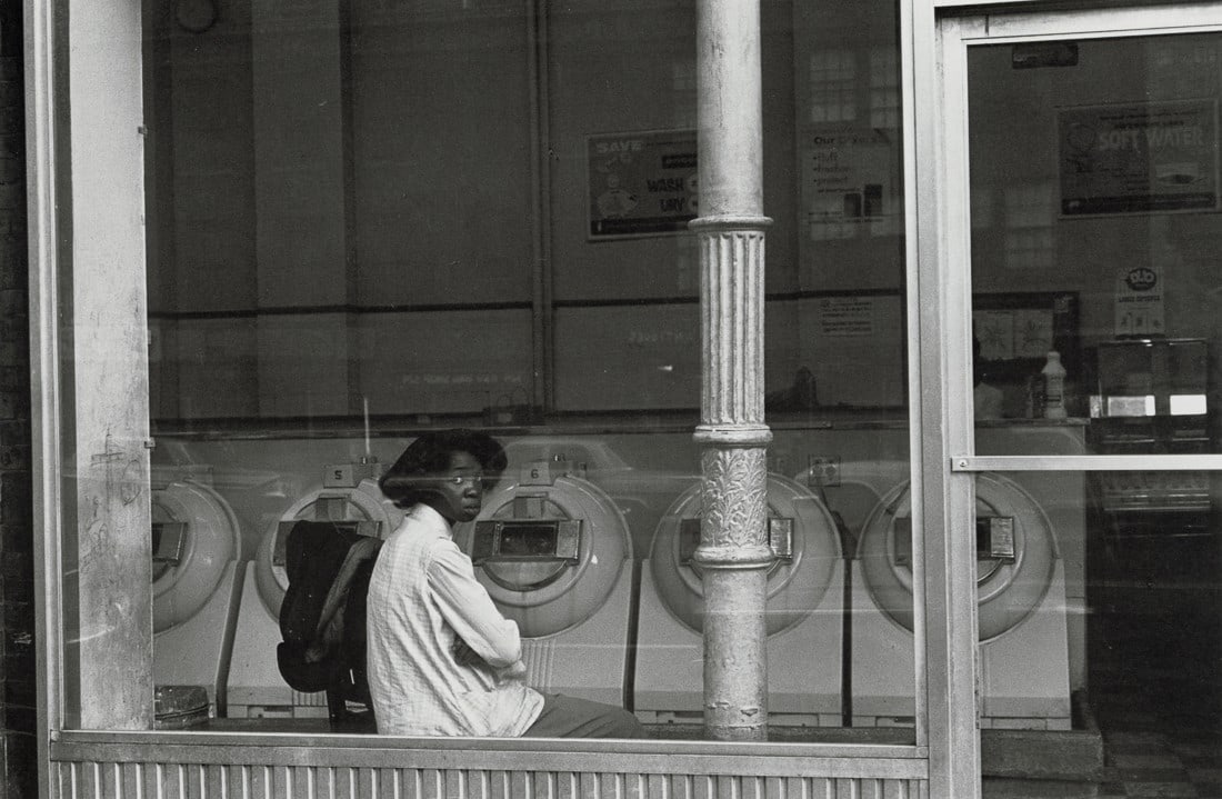 LEE FRIEDLANDER - New York City, 1962: Artist: Lee Friedlander Title: New York City, 1962 Medium: Photo Litho, 1989, USA Dimensions: 9.35x6.1" Description: Heat Wax Mounted on 11x14" Conservation Board Artist Bio: Lee Friedlander (1934) i