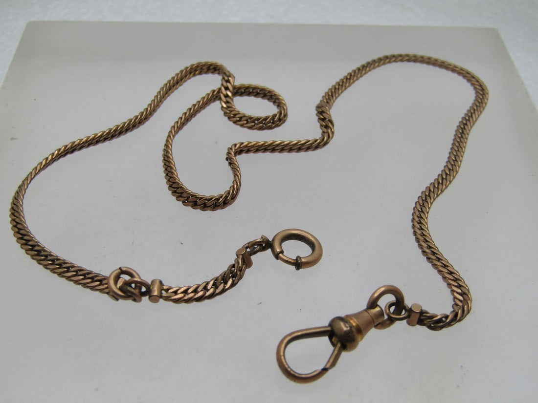 Antique 12kt G.F. Simmons' Watch Chain, 16", Early 1900's (1 of 6)
