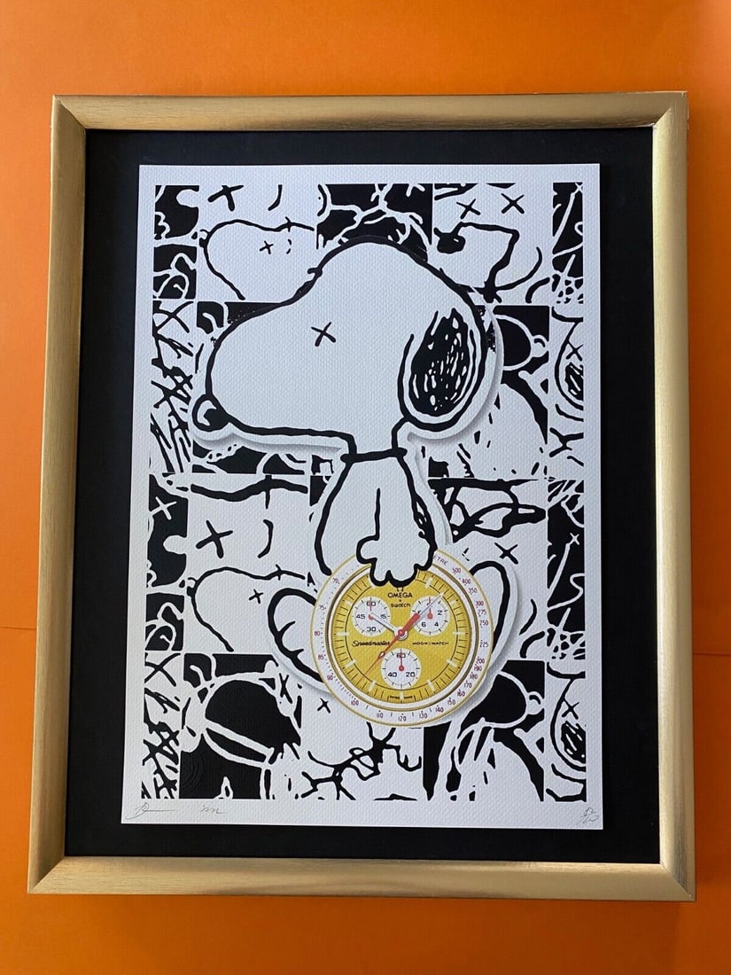 Death NYC LG Framed 16x20in Pop Art Original Certified / Snoopy Omega Swatch 2 (1 of 5)