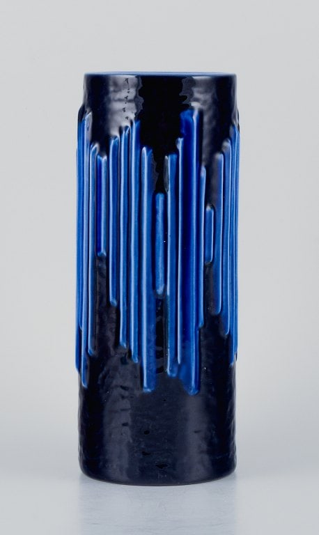 Carl Harry Stålhane (1920-1990) for Rörstrand. Large Andalusia vase in glazed ceramics. (1 of 5)