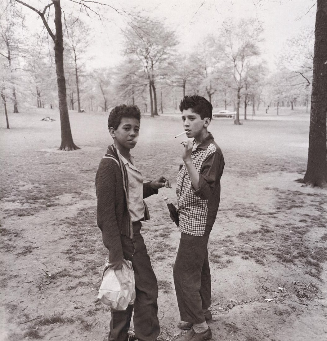 DIANE ARBUS - Two Boys smoking in Central Park, NYC, 1963 (1 of 1)