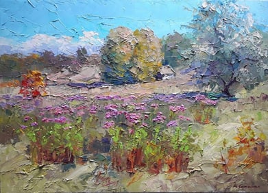 Oil painting Autumn flowers Serdyuk Boris Petrovich