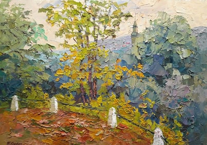 Oil painting October in Zbarazh Serdyuk Boris Petrovich
