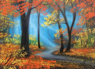 Oil painting Sleepy Hollow Andrew Bagno