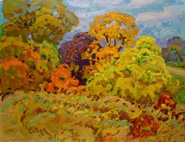Oil painting Golden autumn Ruban Grigory Savelievich
