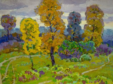 Oil painting Golden autumn Ruban Grigory Savelievich